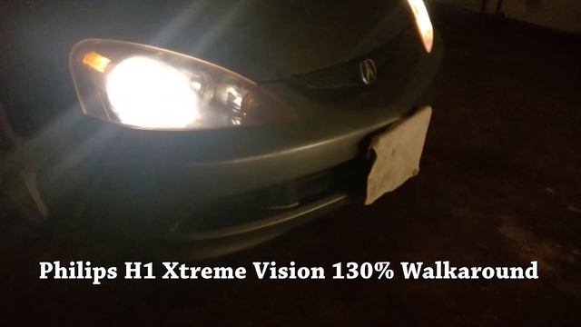 Philips H1 Xtreme Vision 130% comparison on Acura RSX Type S...Best halogen light bulbs?? смотреть онлайн