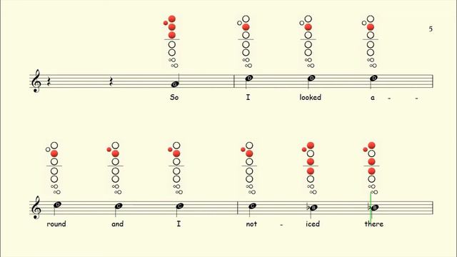 How to play Norwegian Wood on Recorder | Sheet Music with Tab смотреть онлайн