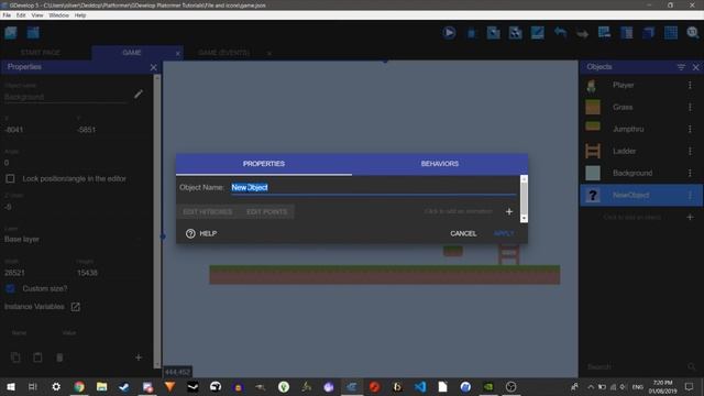 GDevelop 5 Platformer Tutorial #3 | Camera & Background Objects смотреть онлайн