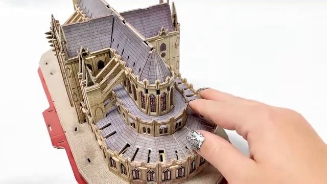 DIY Miniature Notre Dame Cathedral 3D Kit смотреть онлайн