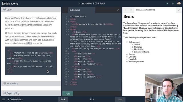 Let's Code Live :: Codecademy Learn HTML & CSS - 1 смотреть онлайн