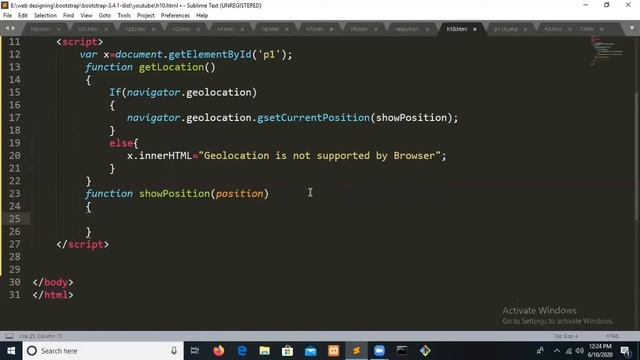 HTML5 Geolocation API using HTML5 || javascript. смотреть онлайн