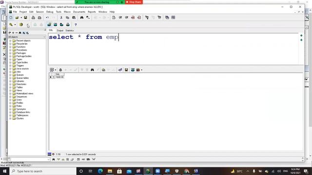 Select into Statement and Basic concepts in Oracle Forms смотреть онлайн