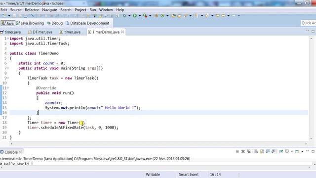 Java Timer смотреть онлайн