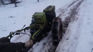 Грунтозацепы на тяжёлый мотоблок. Испытания  по бездорожью