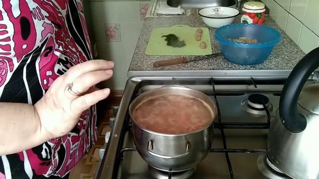 Диетический суп с фрикадельками.