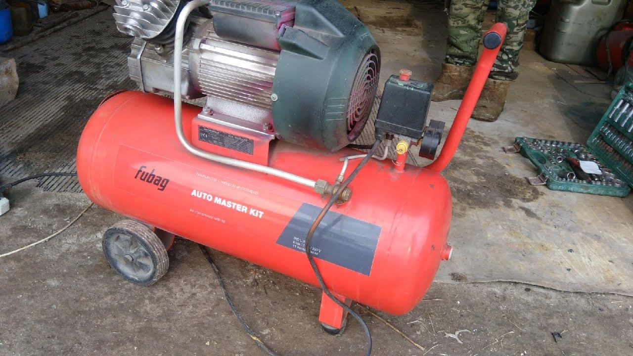 Fubag Auto Master Kit не набирает давление, ремонт компрессора смотреть онлайн