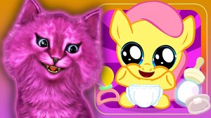 КАРМАННАЯ ПОНИ 4 ИГРА ДЛЯ ДЕТЕЙ ГОВОРЯЩИЙ КОТЕНОК АБИ ИГРАЕТ ДЕТСКИЙ ЛЕТСПЛЕЙ