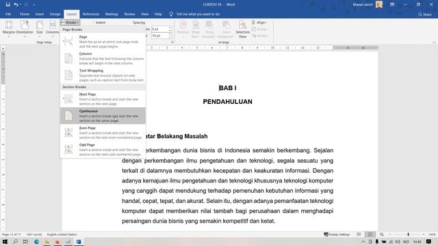 Cara Membuat Halaman Pada Tugas Akhir, Skripsi, Tesis, Atau Makalah dalam 1 Dokumen Ms. Word смотреть онлайн