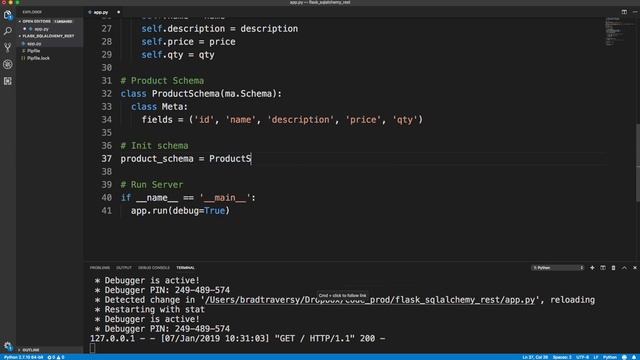 REST API With Flask & SQL Alchemy смотреть онлайн
