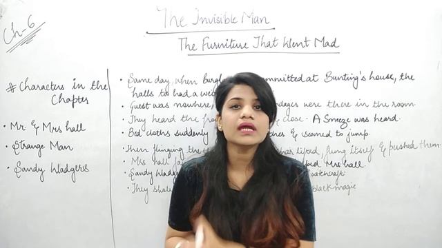 The invisible man | chapter 6 | The furniture that went mad | class 12th | in hindi смотреть онлайн