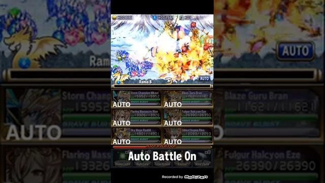 Brave Frontier - Asleep in the Ice Mono Thunder no special spheres, 1 turn смотреть онлайн