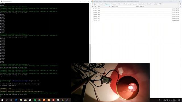 Raspberry Pi Light Control Voice Node.js смотреть онлайн