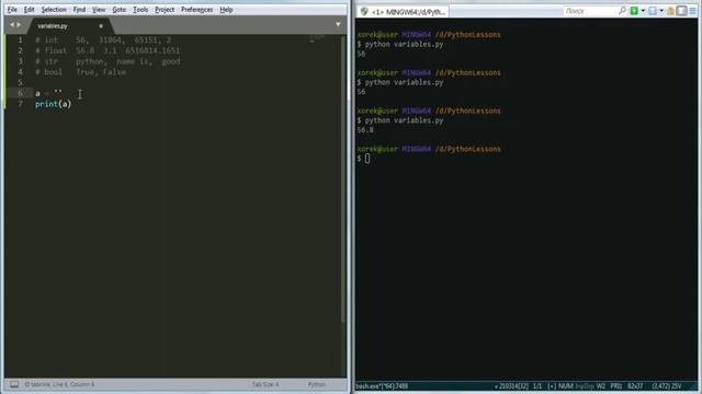 Python курс | №1 Переменные (int, float, str, bool) смотреть онлайн