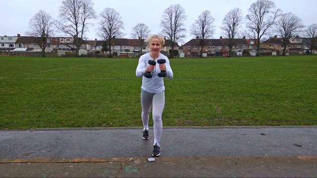 DUMBBELLS FULL BODY WORKOUT #12 (Hiit, cardio & isometric strength) смотреть онлайн