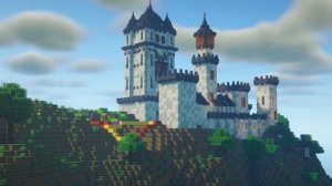 Как Построить Средневековый ЗАМОК на Горе - Майнкрафт