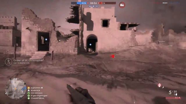 Battlefield 1! Hellfighter Trench Shotgun! Conquest Gameplay смотреть онлайн