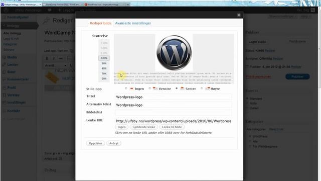 WordPress kurs del 4 - legge inn bilder og lenker смотреть онлайн