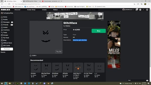 What roblox face is better Stitchface or Winning Smile? смотреть онлайн