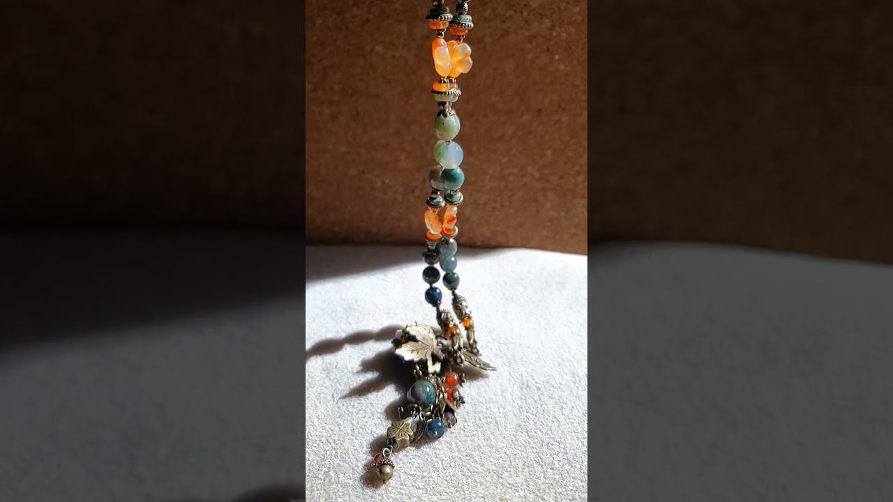 Осеннее колье. Агат и сердолик. смотреть онлайн