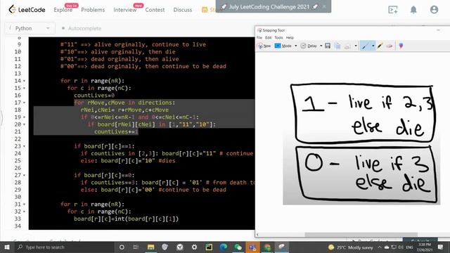 Leetcode 289. Game of Life | Python | FAANG Coding | Matrix In Place | Simulation | Scalability смотреть онлайн