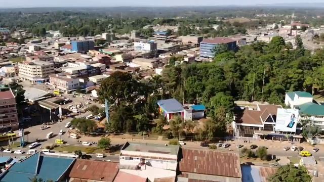 Aerial tops kakamega the city... смотреть онлайн