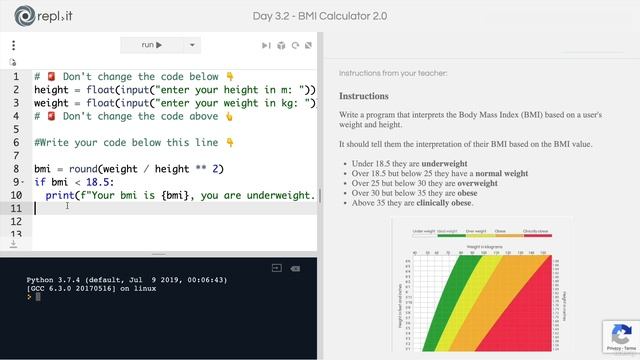 Day 3 - 32-Interactive Coding Exercise BMI 20 смотреть онлайн
