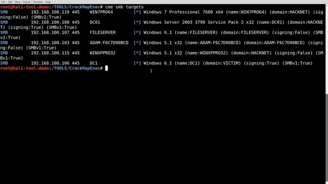 Tool Demo - CrackMapExec смотреть онлайн