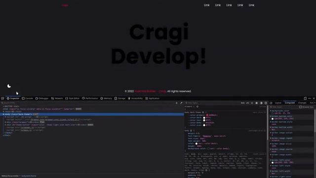 Website dark mode html layout using Cragi build | Html Css Js Gulp js смотреть онлайн