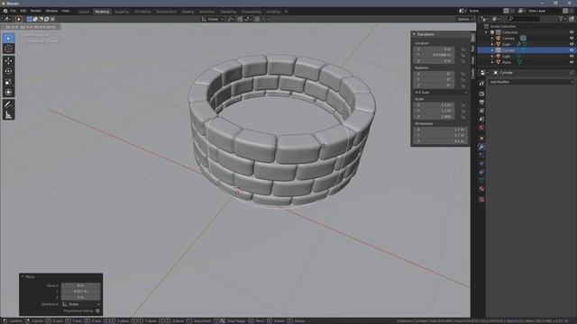 Blender. Моделювання колодязя та галявини смотреть онлайн