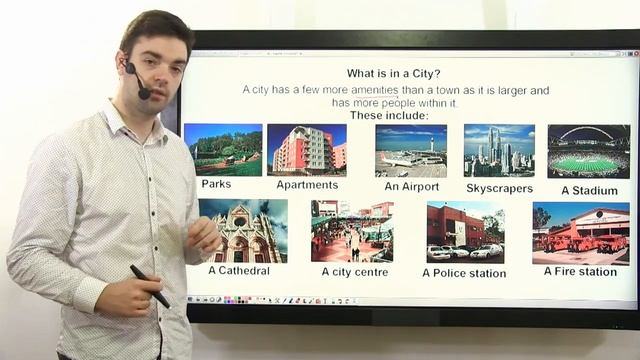 Learn About Town, City & Countryside | English Practice смотреть онлайн