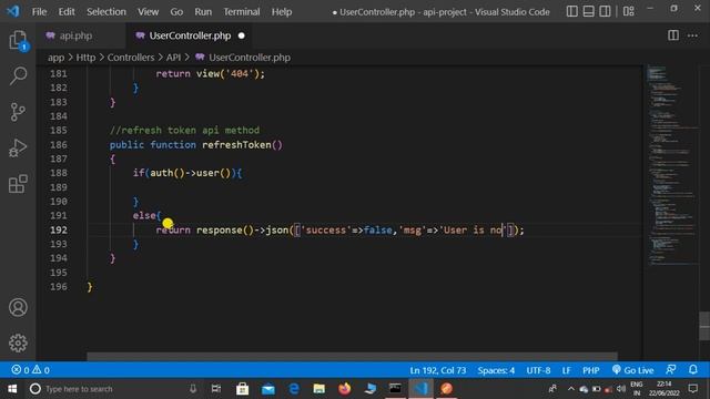 Laravel API Integration Project #13 - Create Refresh Token API In Laravel In Hindi смотреть онлайн