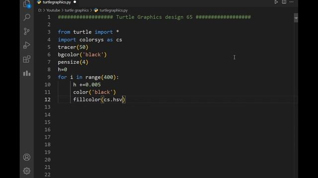 python turtle graphics tutorial || #design65 || Python graphics смотреть онлайн