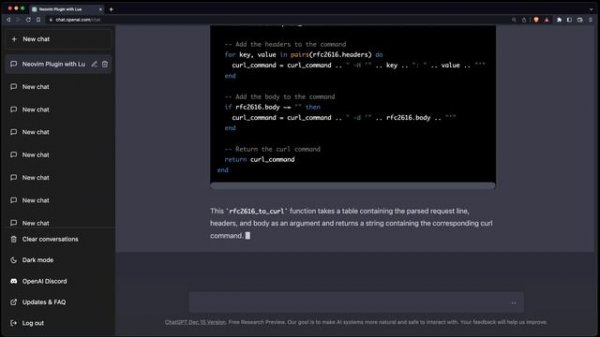 Writing Neovim Plugins With ChatGPT