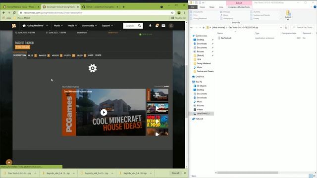 Going Medieval - Dev Tools Install (Nexus Mod) [Win10] смотреть онлайн