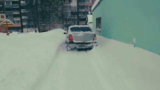 Рено Логан Зима снег 35-40см