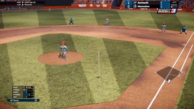 SUPER MEGA BASEBALL 3 - MOONSTARS VS SAWTEETH - Gameplay (PC) смотреть онлайн
