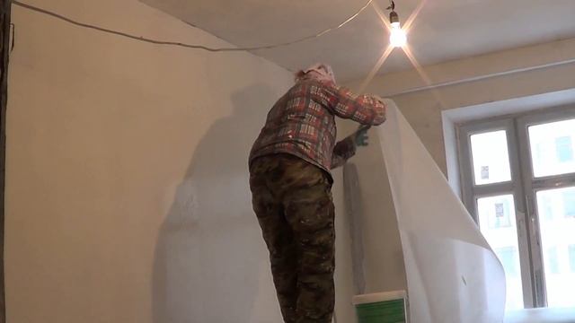 Процесс наклейки стеклохолста смотреть онлайн