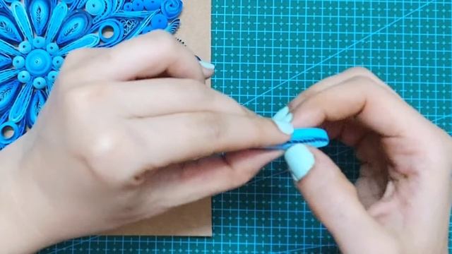 Advanced Paper Quilled Mandala / Blue Mandala Design