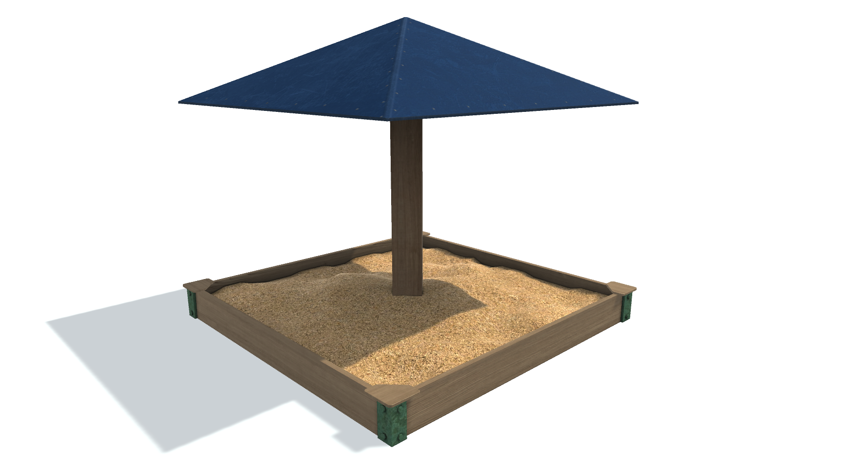 3D модель Песочница A. 3D model. "Childrens sandbox A."