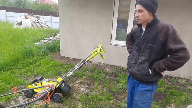 champion t433s-2 триммер для покоса травы, ryobi 1500w газонокосилка. смотреть онлайн