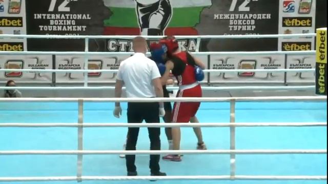 BOXING -Middle (W75kg) EL KHALFI RABAB MAR # PEREJRA POSSANTOS BRA смотреть онлайн