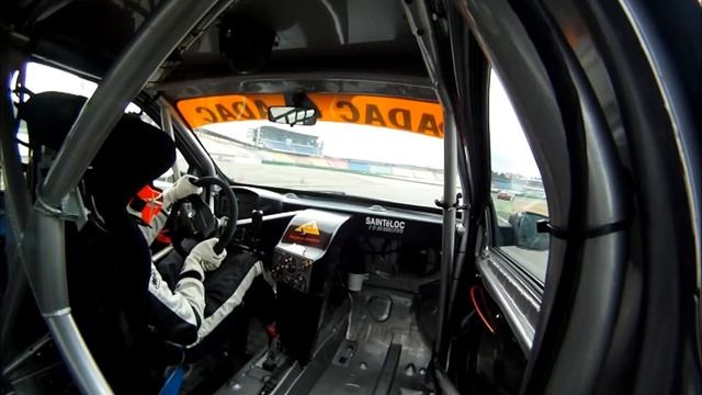 Renault Clio Cup Bohemia Race Car at Hockenheim - HERO Gopro - The driver's view - visor camera смотреть онлайн