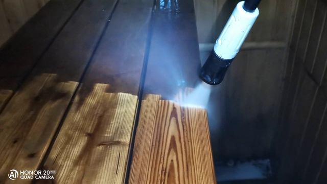 Минимойка Bort 2500 - отмывает 5 летнюю баню! смотреть онлайн