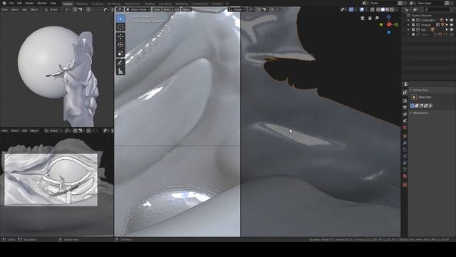 The drakkar and the Beast - Modeling, Sculpting, Texturing, Rendering (Blender Timelapse) смотреть онлайн