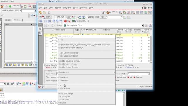 SimVision Assertion Debug Introduction смотреть онлайн