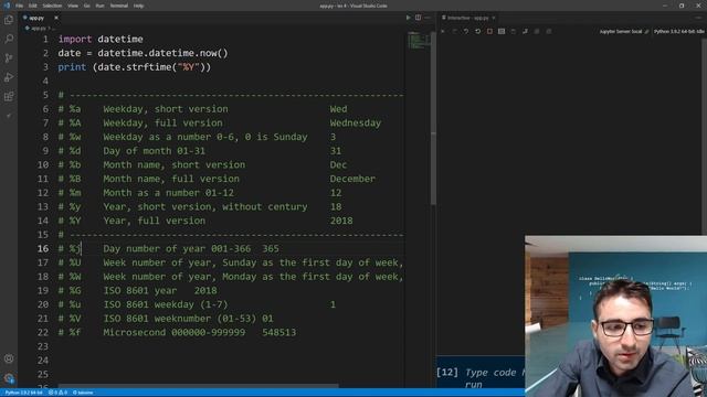 دورة تعلم بايثون كاملة - الدرس 30 | طريقة حصول على التاريخ الحالي في بايثون смотреть онлайн