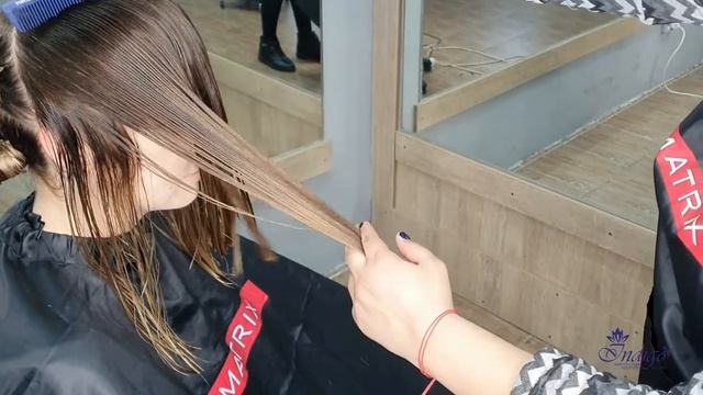 Стрижка каскад на длинный волос. Стрижка Лисий хвост. Каскад этапы стрижки.