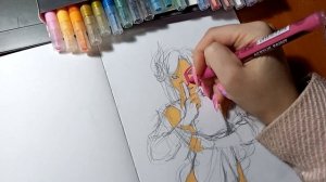 осваиваю новый материал // акриловые маркеры и мой короткий опыт работы с ними