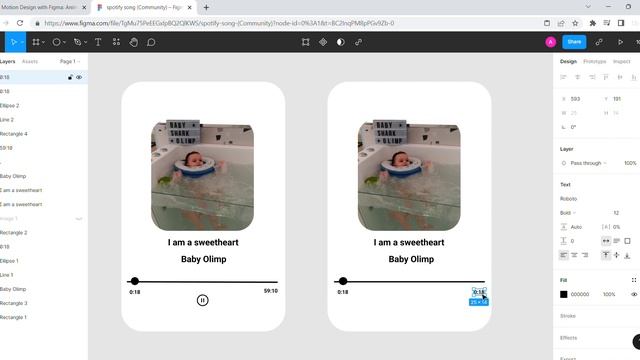 I got a Spotify Song Figma template and personalized it. смотреть онлайн